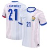 Camiseta de fútbol Francia L. Hernandez 21 Segunda Equipación Euro 2024 - Hombre